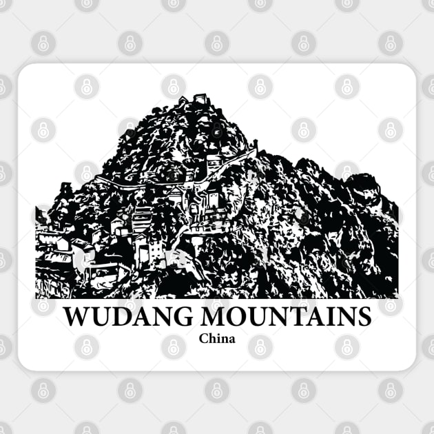 Wudang Mountains - China Magnet by Lakeric